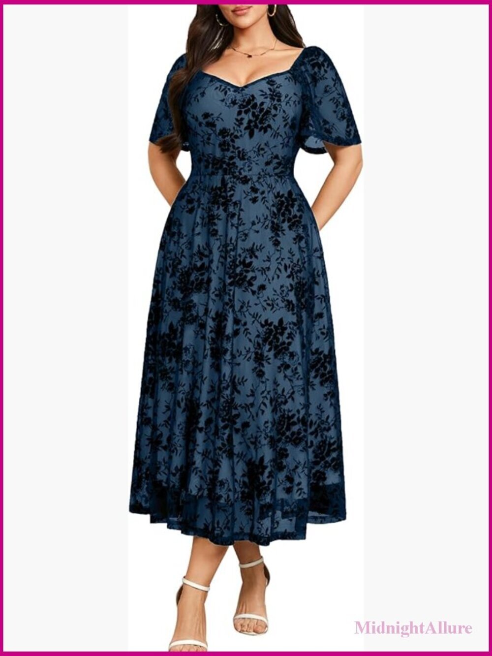 Plus Size Formal Off Shoulder Mesh Maxi Dress Sweetheart Neck Flowy Evening